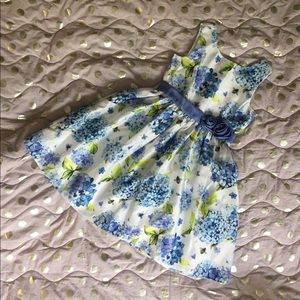 New, purple blue dress with flowers